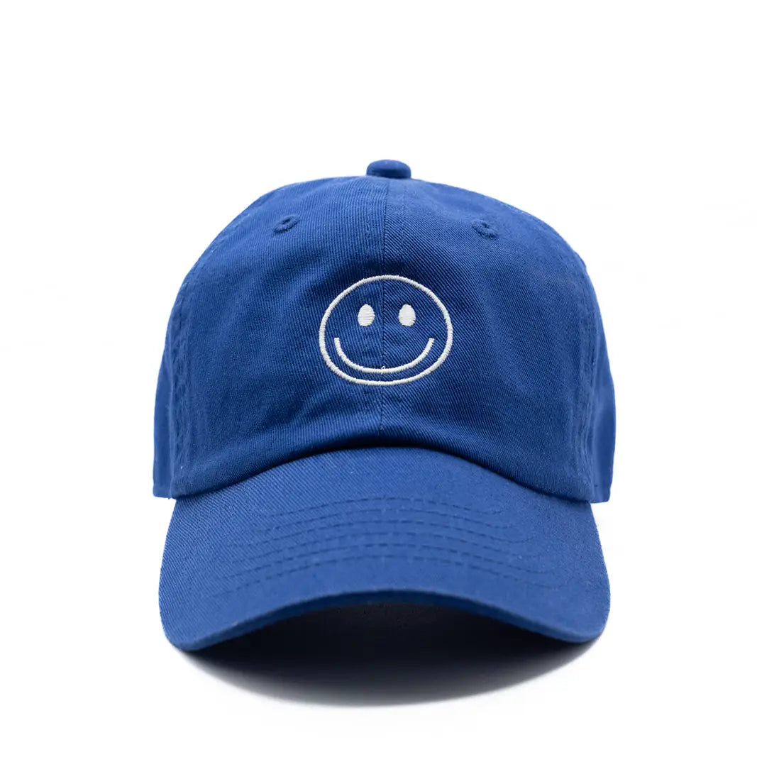Royal Blue Smiley Face Hat