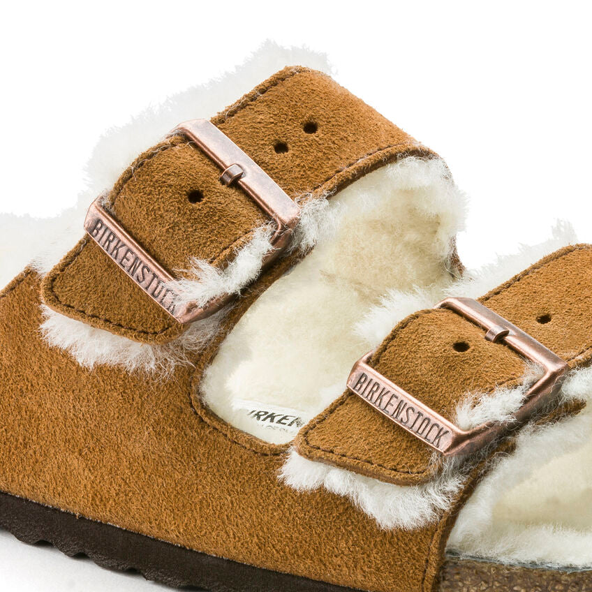 Arizona Shearling Suede Leather - Mink