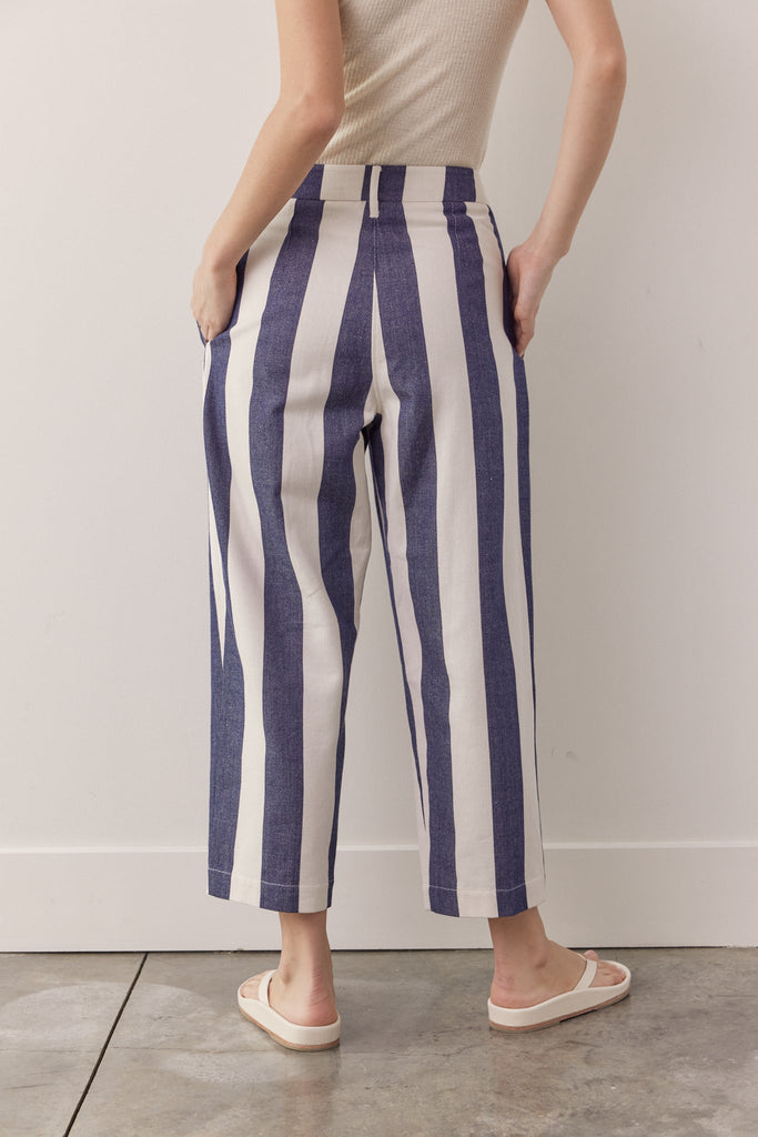 Striped taped pants