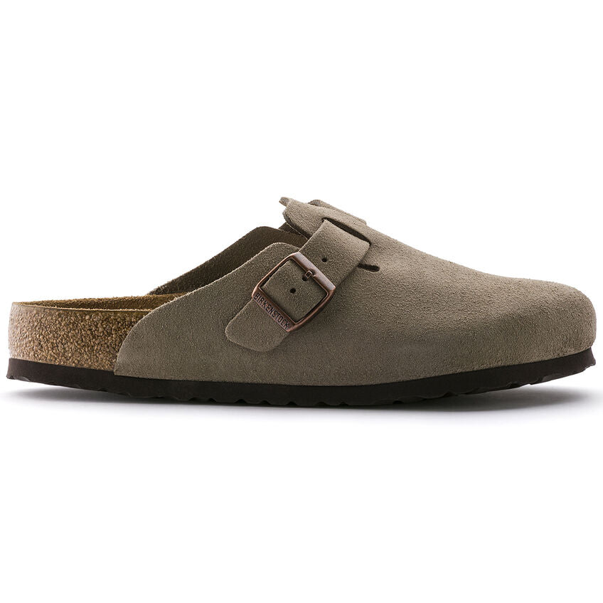 Boston Soft Footbed Suede Leather - Taupe