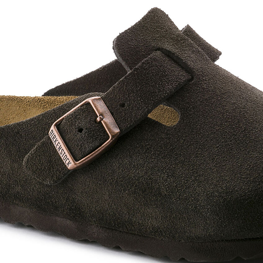 Boston Soft Footbed Suede Leather - Mocha