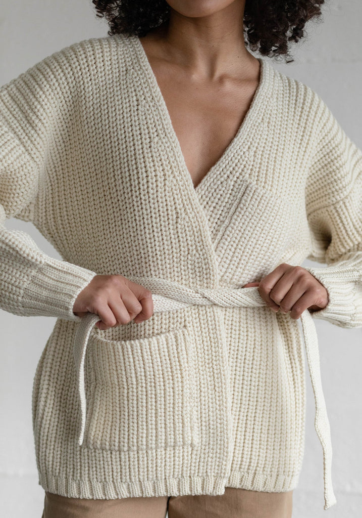Sweater Coat Undyed Ivory