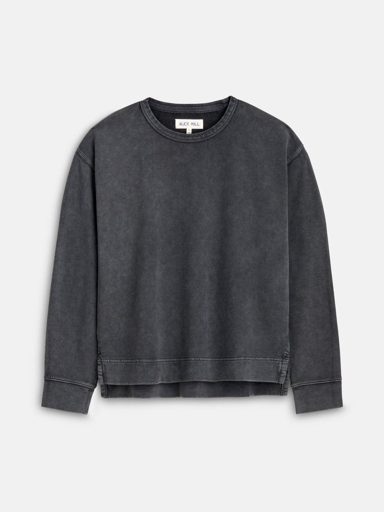 Frankie Sweatshirt in Vintage Wash - Washed Black