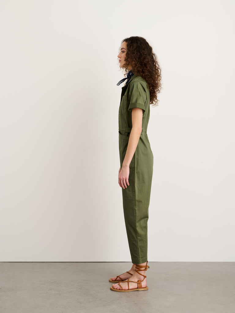 Standard Short Sleeve Jumpsuit - Faded Olive