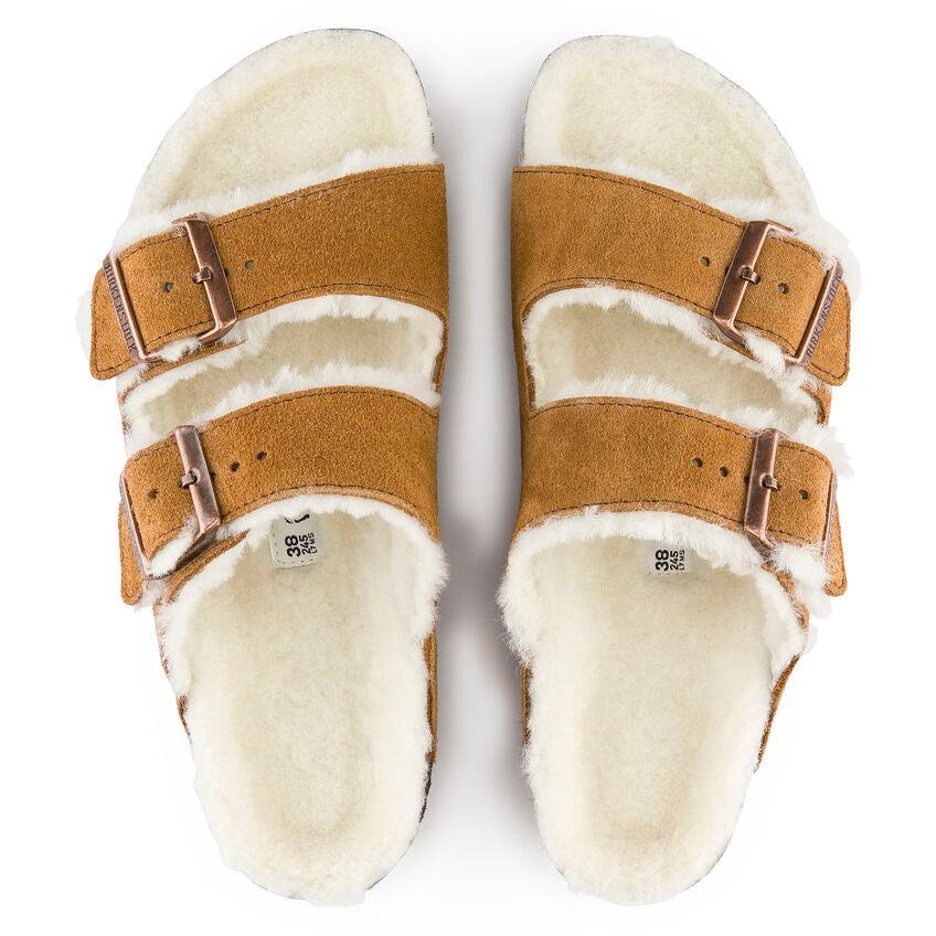 Arizona Shearling Suede Leather - Mink