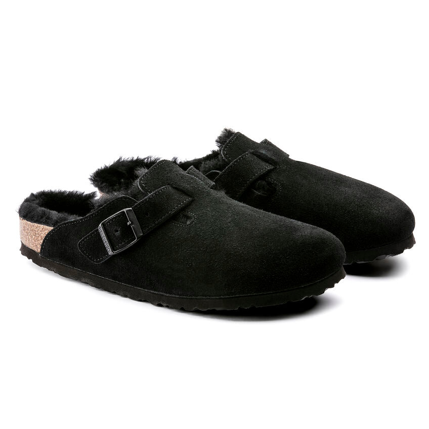 Boston Shearling Suede Leather - Black