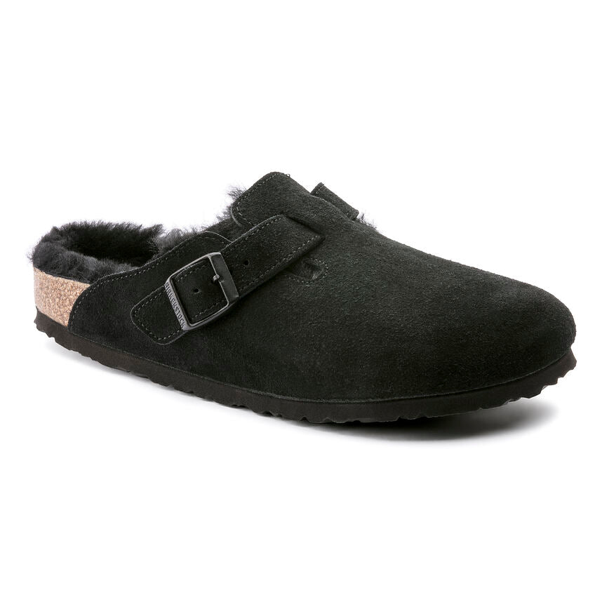 Boston Shearling Suede Leather - Black