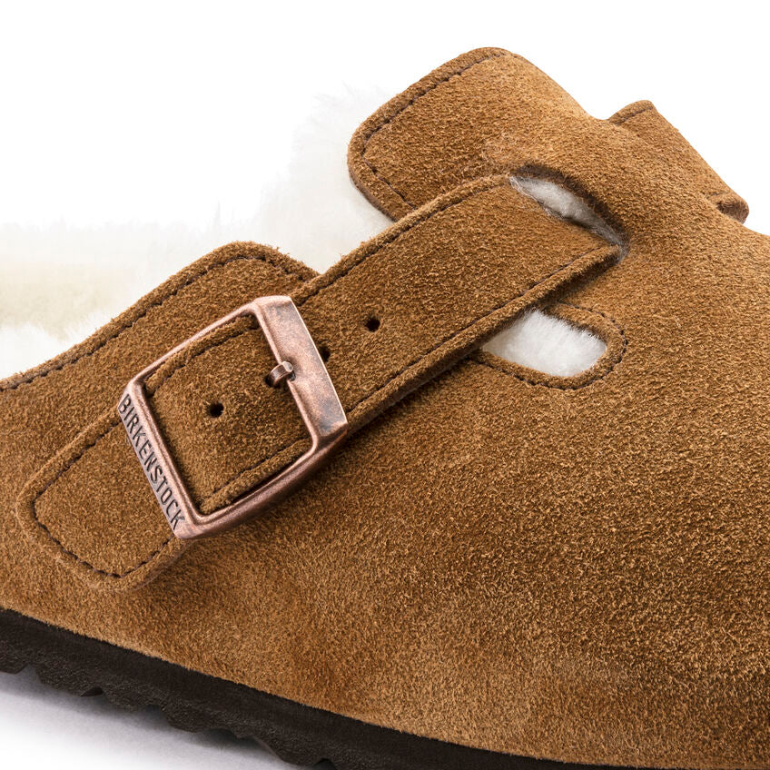 Boston Shearling Suede Leather - Mink