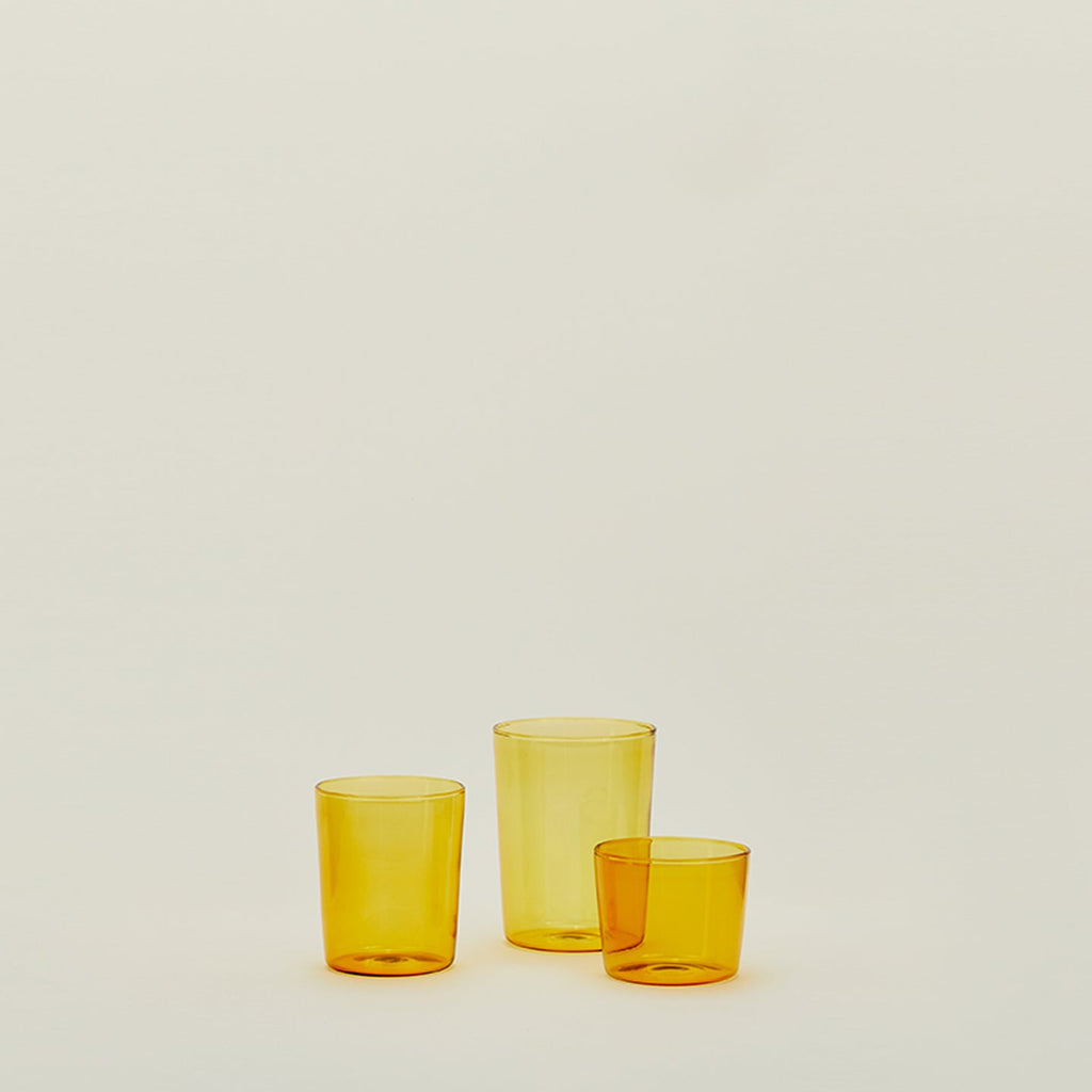 Essential Glassware - Set of 4 - Amber Small