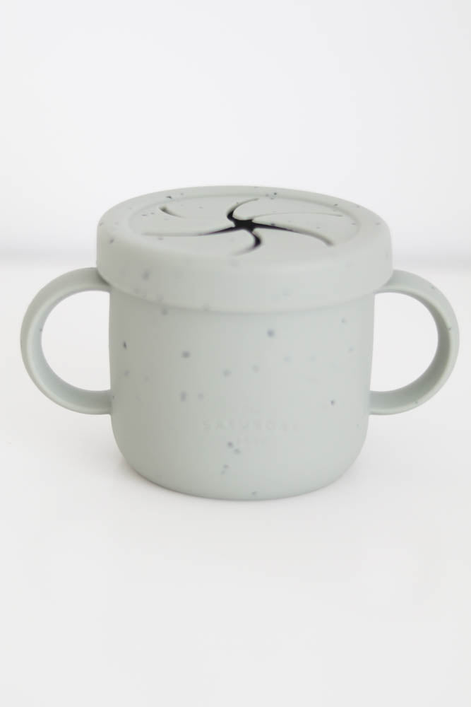Silicone Snack Cup - Sage Speckled