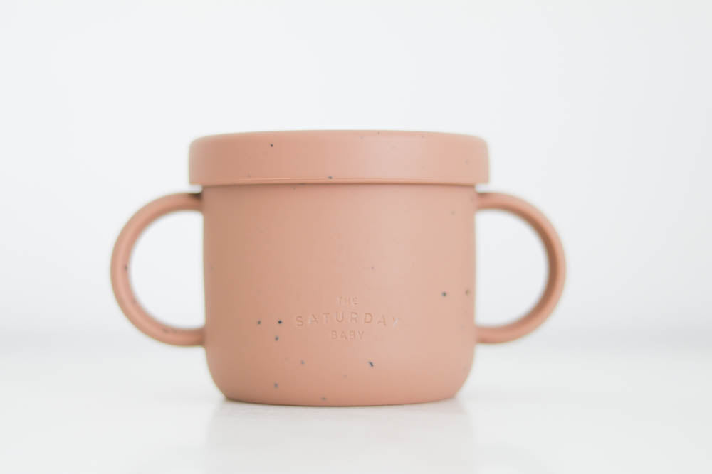 Silicone Snack Cup - Coral Speckled