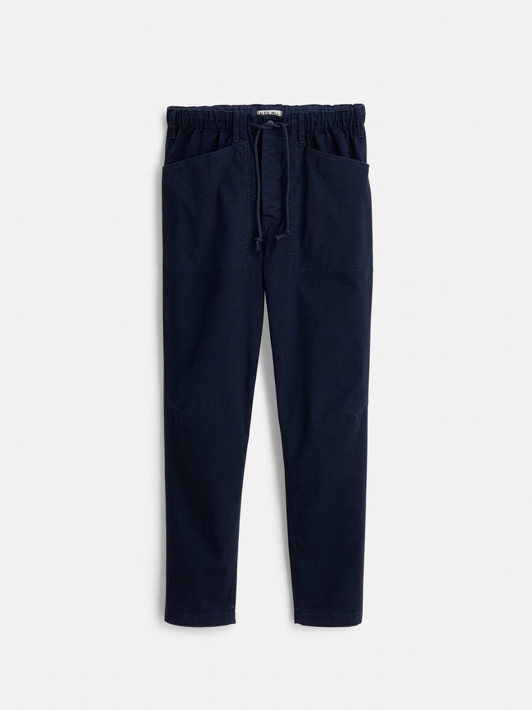 Pull-On Button Fly Pant - Dark Navy