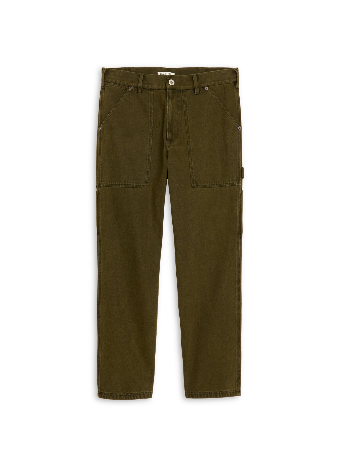 The Painter Pant in Recycled Denim - Military Olive