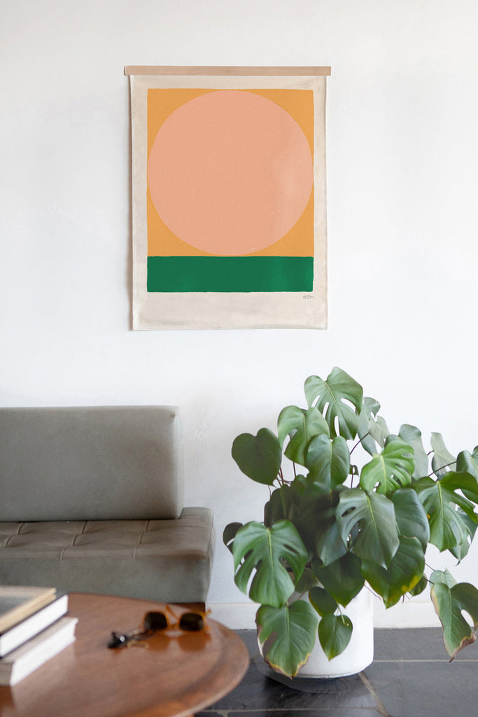 LITHA - Peach | 36 x 48 | Canvas