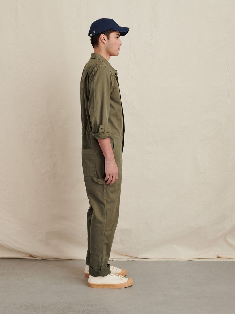 Field Jumpsuit in Chino - Olive